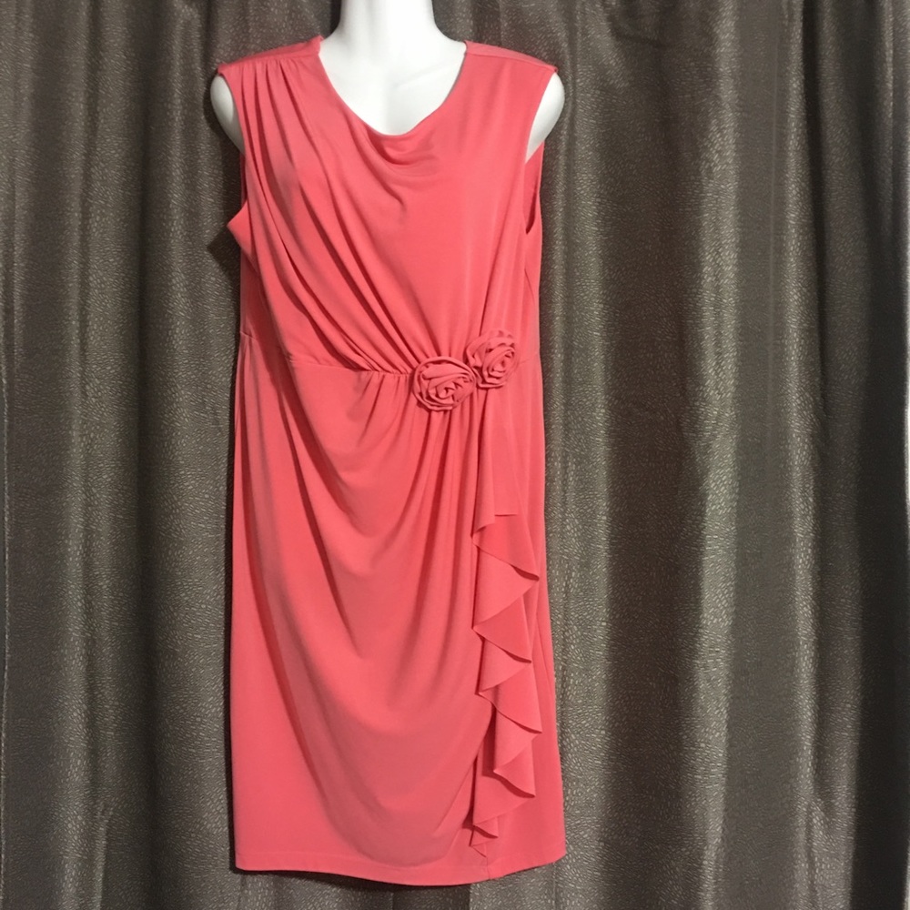 NWT Enfocus Studio Size 14 Coral dress
